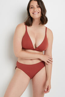 JASPE MAILLOT DE BAIN SLIP MAXI TERRACOTTA