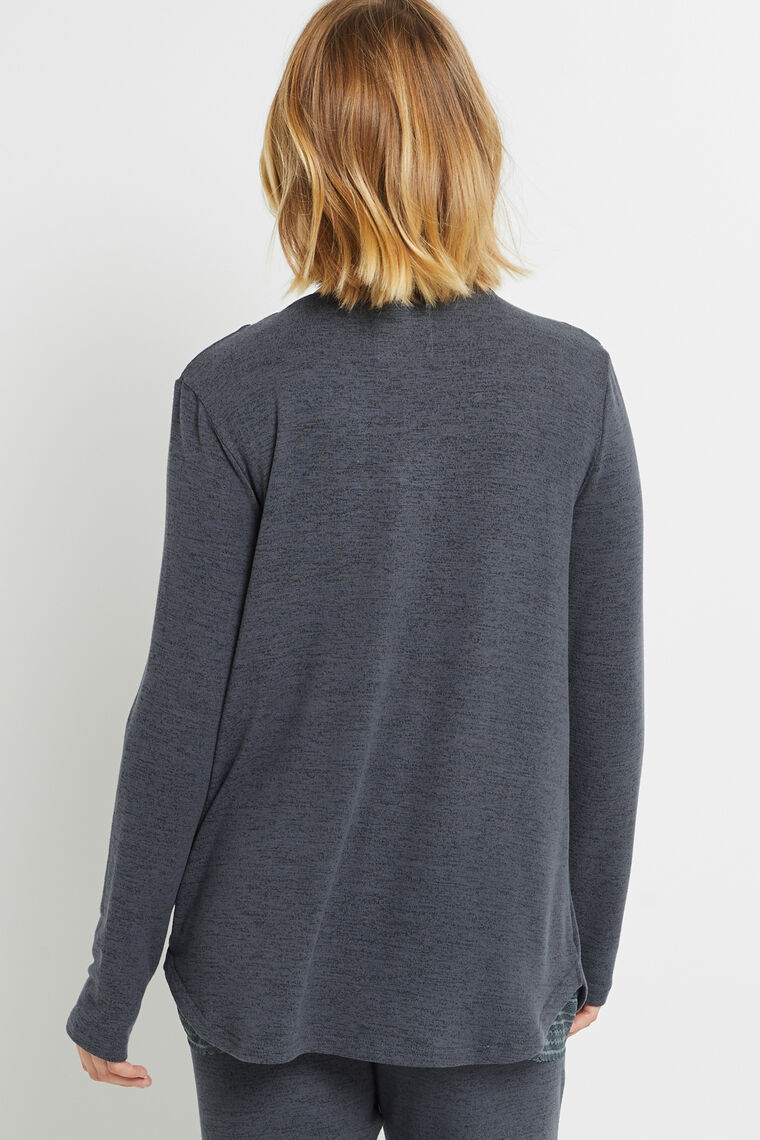 TEE SHIRT MANCHES LONGUES ARDOISE