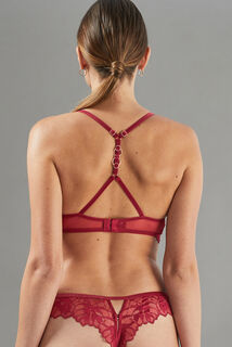 APOLLON SOUTIEN-GORGE PUSH UP DENTELLE BORDEAUX