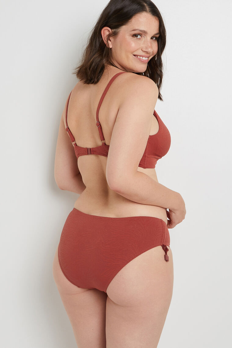MAILLOT DE BAIN SLIP MAXI TERRACOTTA