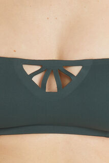 LISA MAILLOT DE BAIN BRASSIERE VERT FONCE