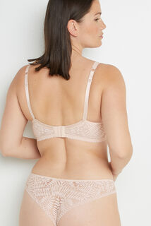 BIANCA SOUTIEN-GORGE AMPLIFORME DENTELLE POUDRE