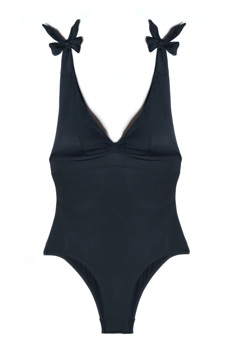 Maillot 1pi&egrave;ce r&eacute;glable NOIR