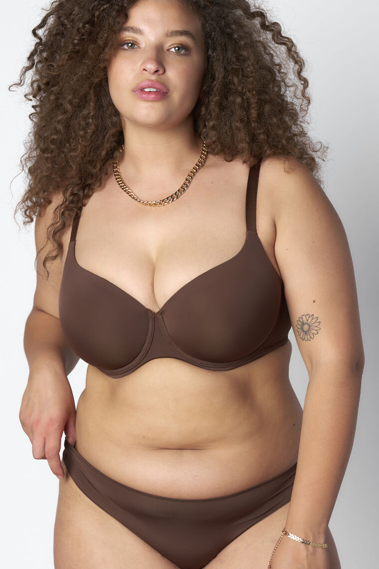 Tanga microfibre CHOCOLAT