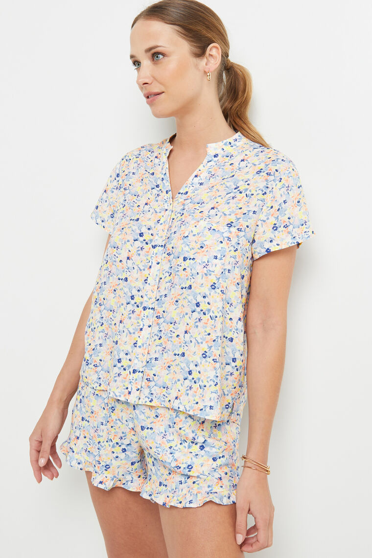 CHEMISE IMPRIME MULTICO BLEU