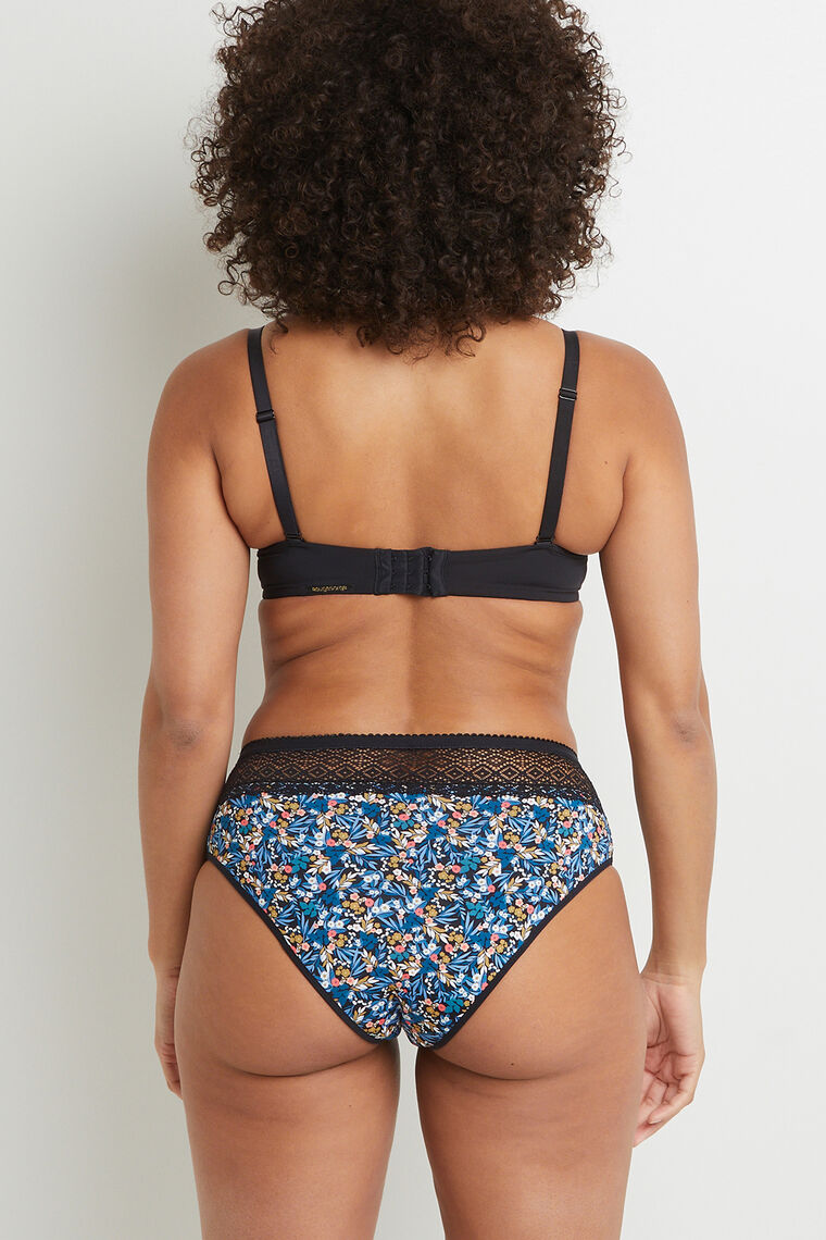 SHORTY MENSTRUEL FLUX MOYEN MULTICO NOIR