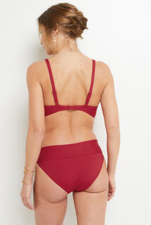 LOTUS MAILLOT DE BAIN SLIP MAXI ROUGE