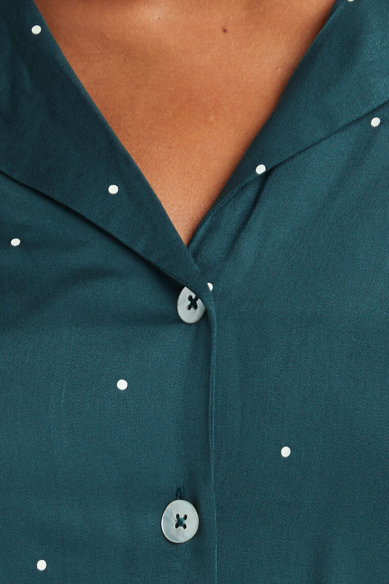 CHEMISE DE PYJAMA VISCOSE VERT