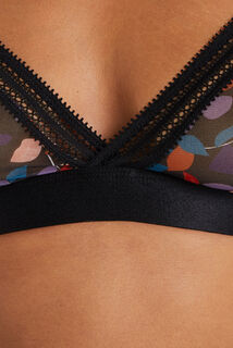 ANTONIA SOUTIEN-GORGE SANS ARMATURES NOIR/ROSE