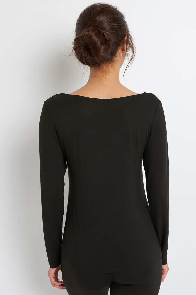 TEE SHIRT MANCHES LONGUES NOIR