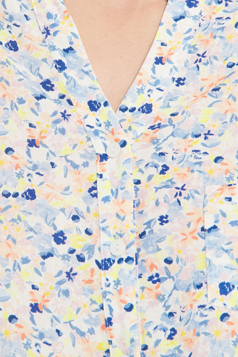 CHEMISE IMPRIME MULTICO BLEU