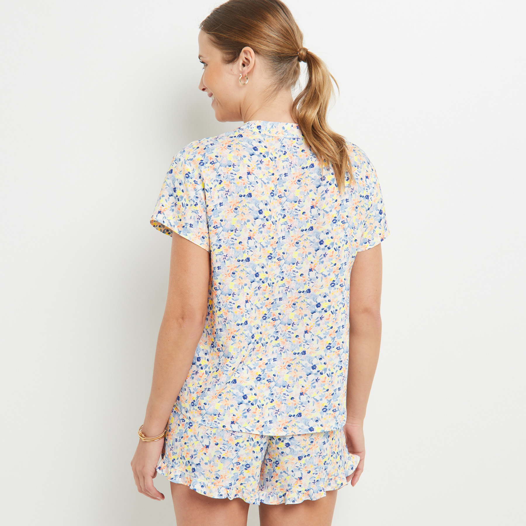 CHEMISE IMPRIME MULTICO BLEU