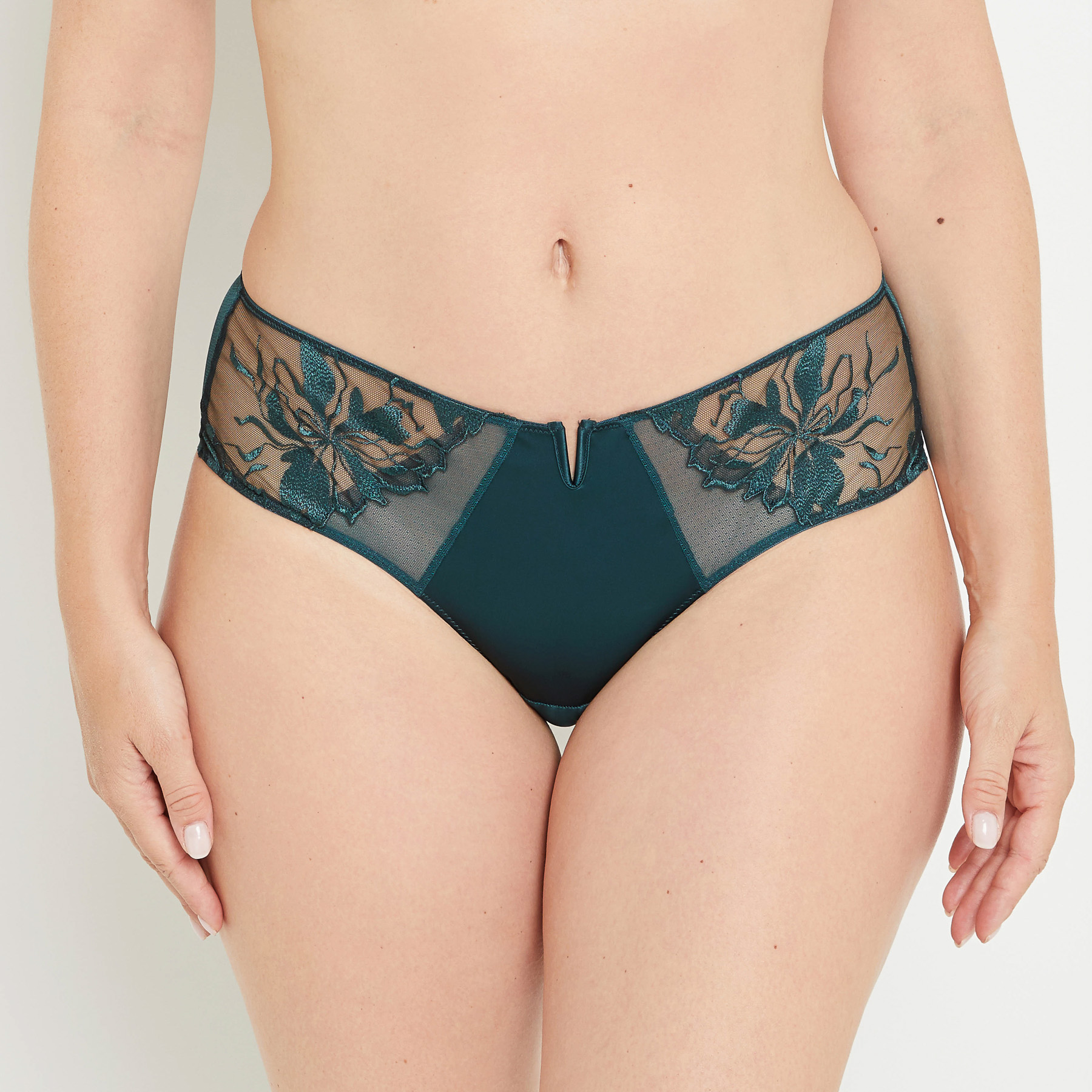 SHORTY TULLE BRODE CANARD