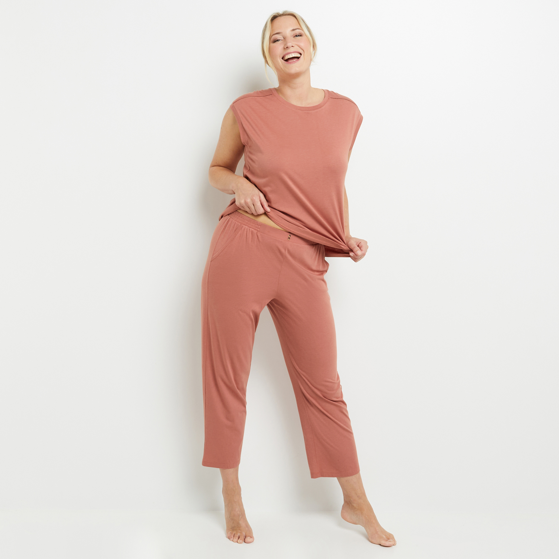 BAMBI PANTACOURT COTON ROSE