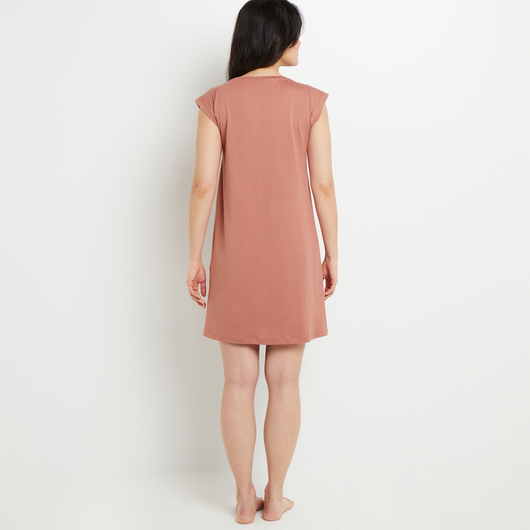NUISETTE MANCHES COURTES COTONi ROSE