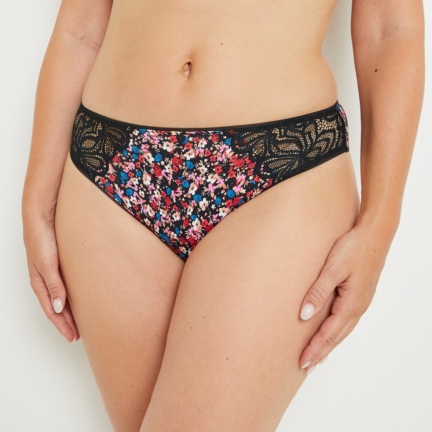 SYARA SHORTY MICROFIBRE NOIR/ROSE