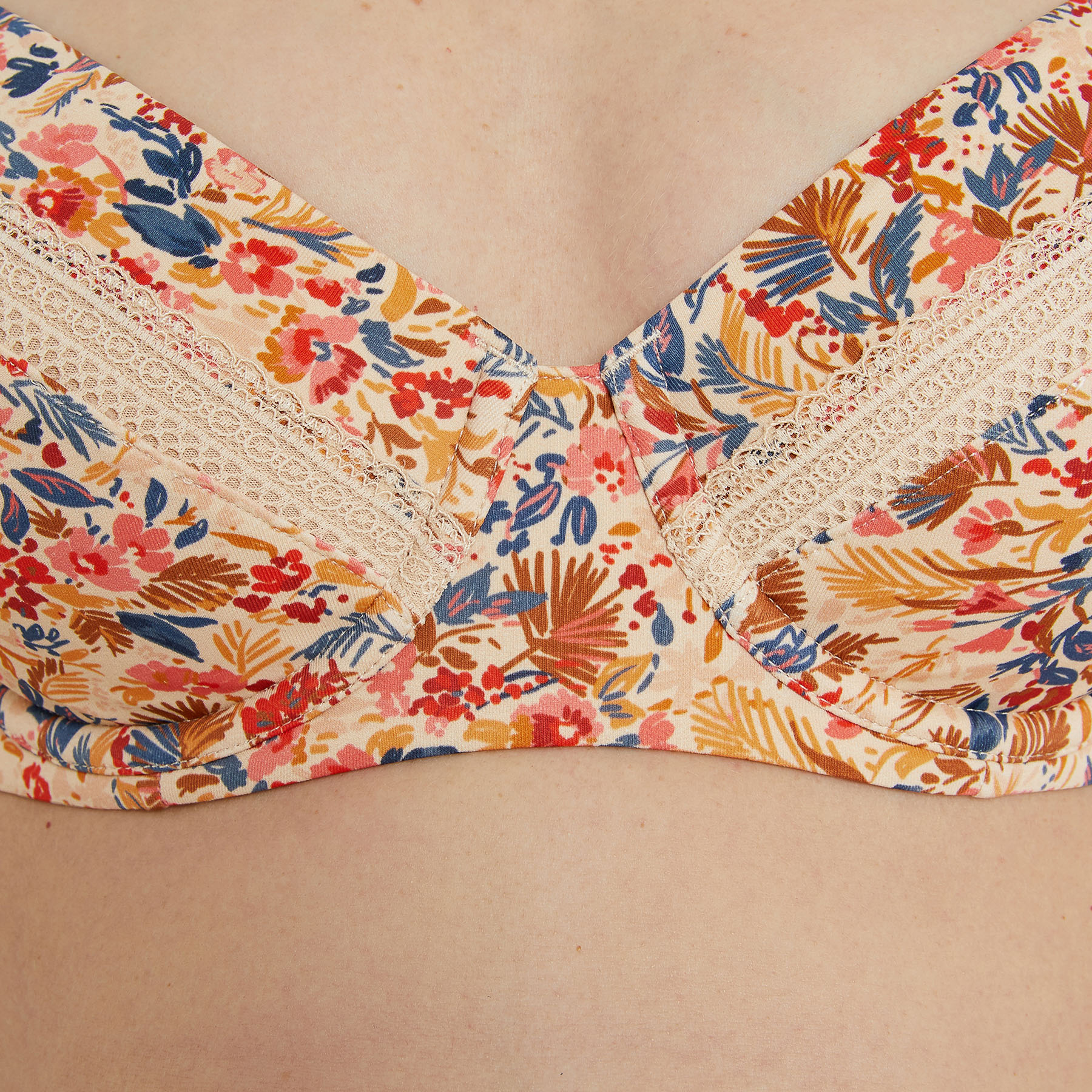 SALOME SOUTIEN-GORGE EMBOITANT GROSSESSE IVOIRE/BLEU