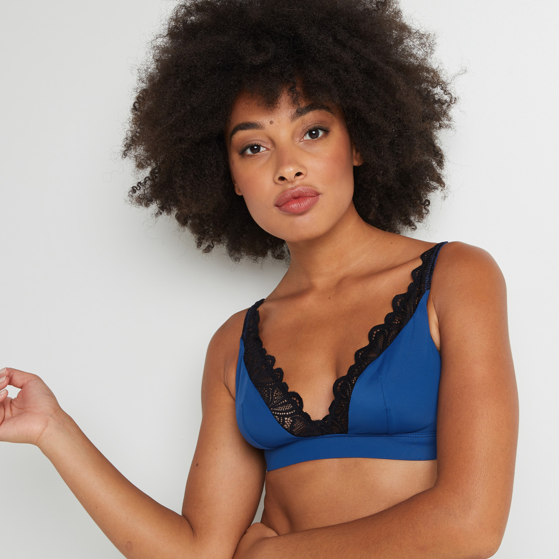 SYARA SOUTIEN-GORGE SANS ARMATURES BLEU