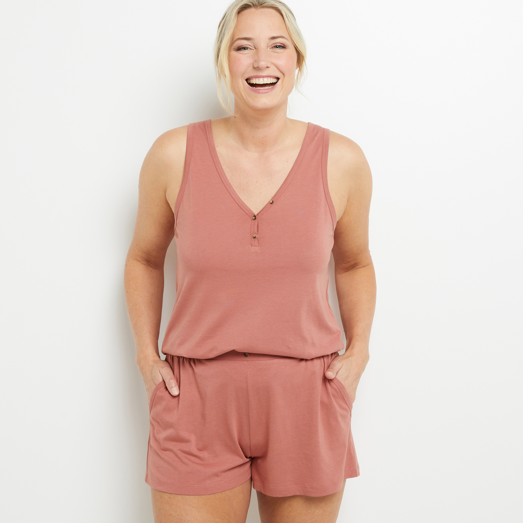 BAMBI SHORT COTON ROSE