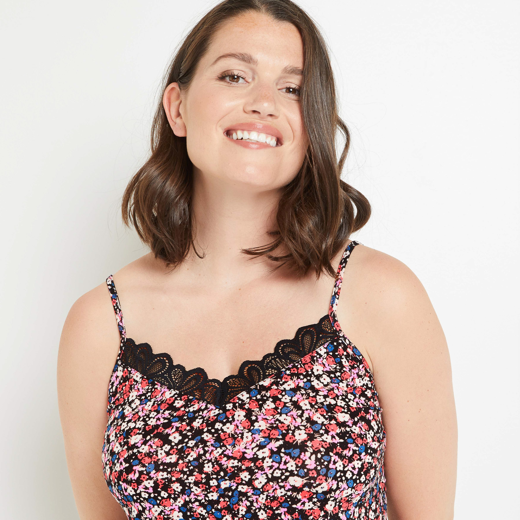 SYARA TOP NOIR/ROSE