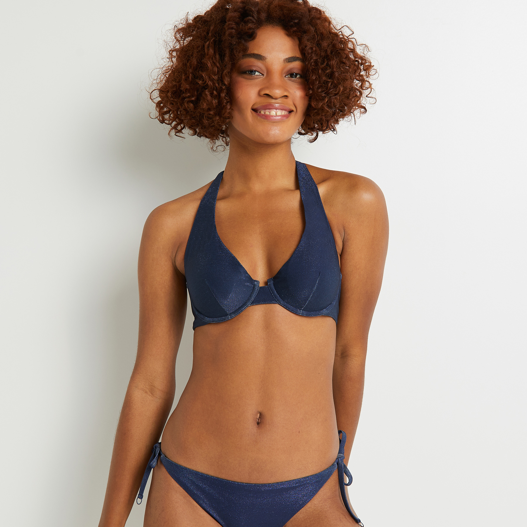 MAILLOT DE BAIN TRIANGLE ARMATURE MARINE