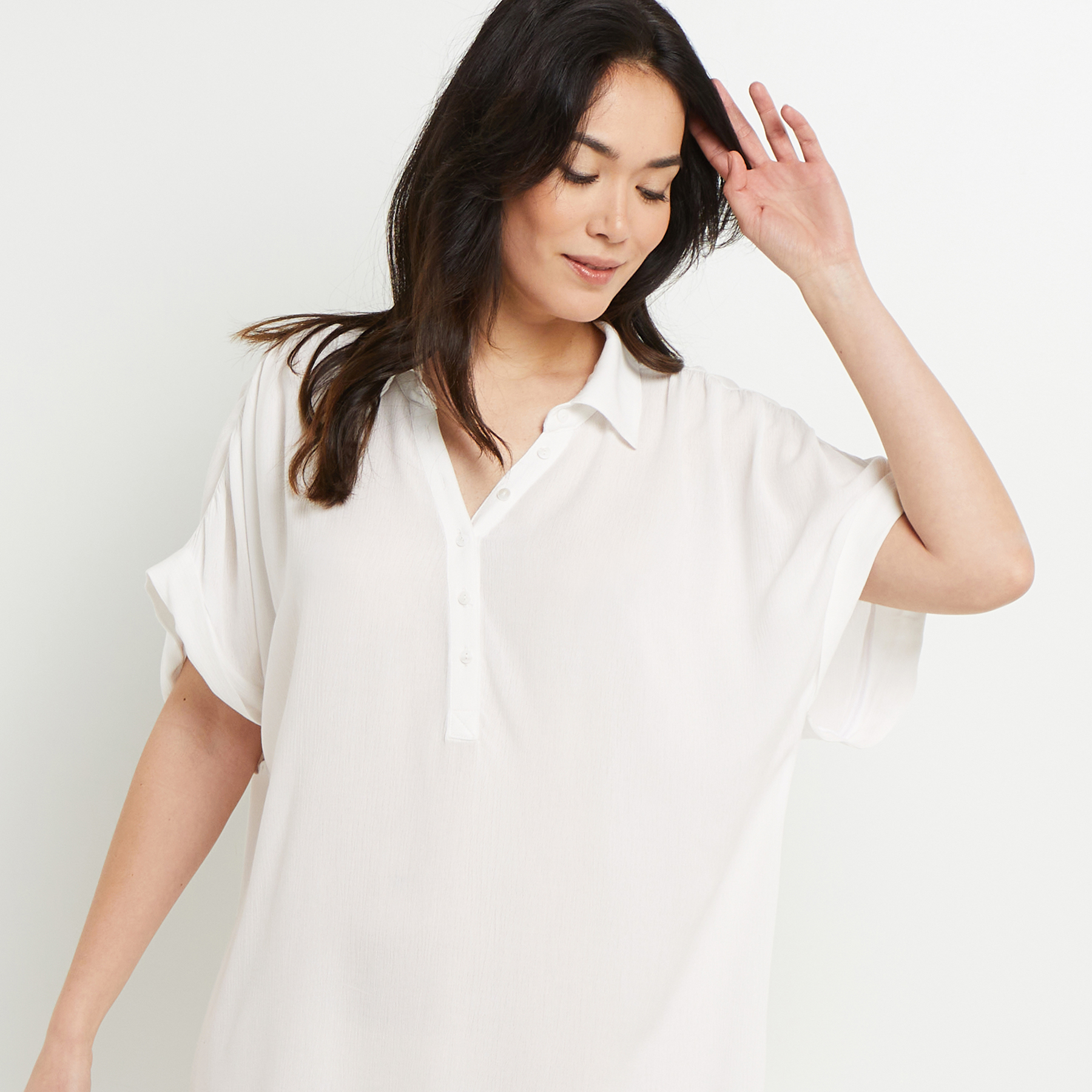 TUNIQUE BEACHWEAR BLANC