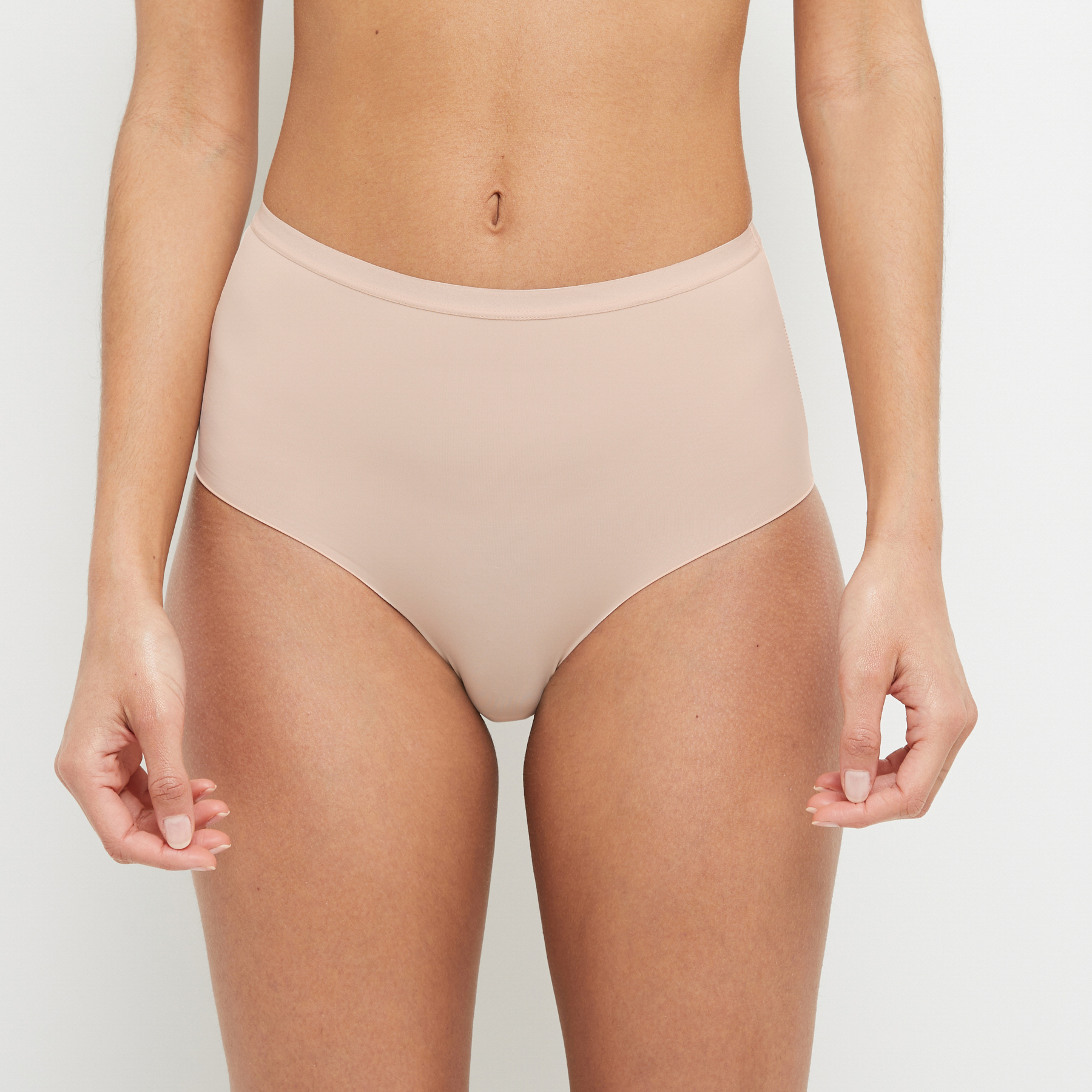 INVISIBLE CULOTTE TAILLE HAUTE MICROFIBR NATUREL