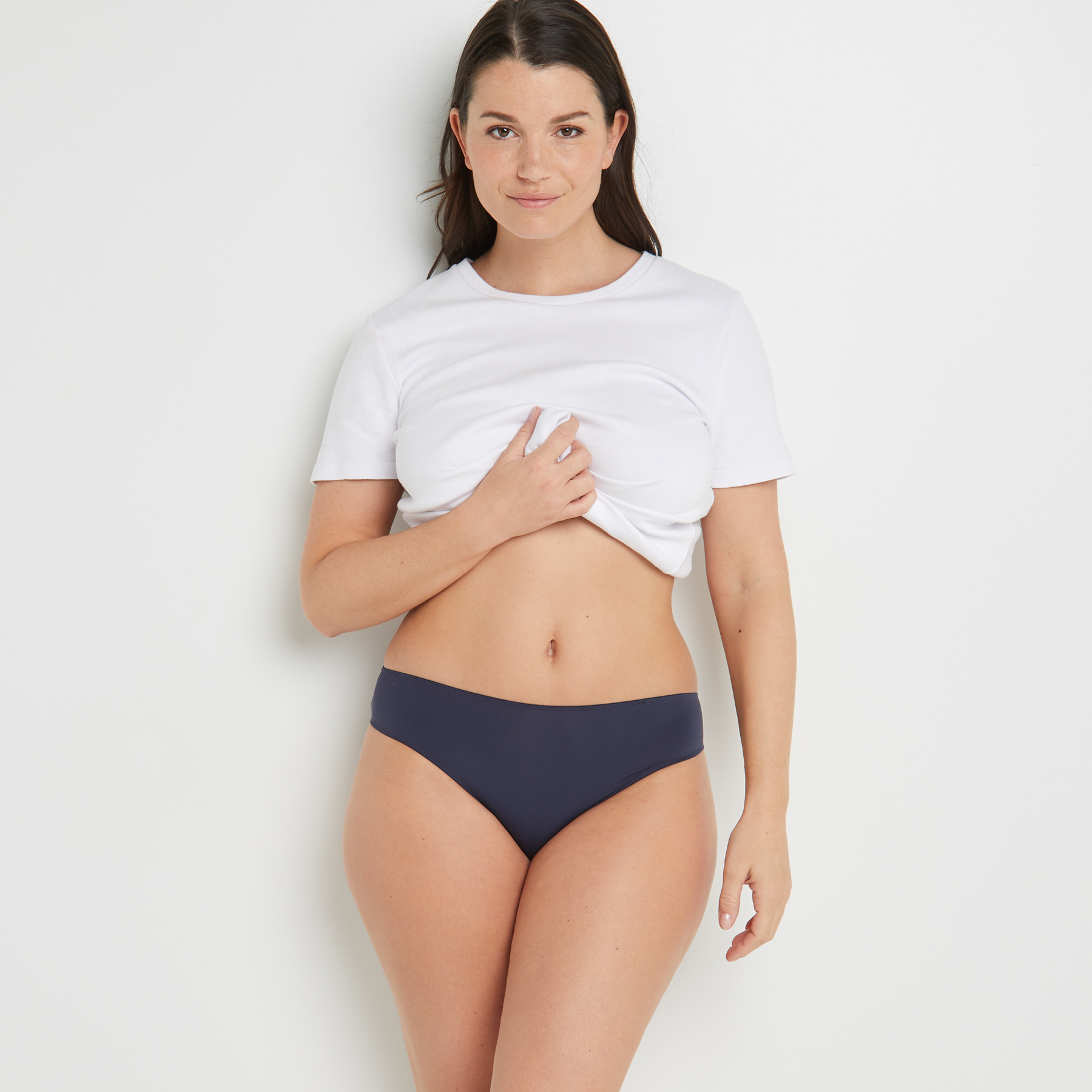 BEE CULOTTE MICROFIBRE DENTELLE MARINE