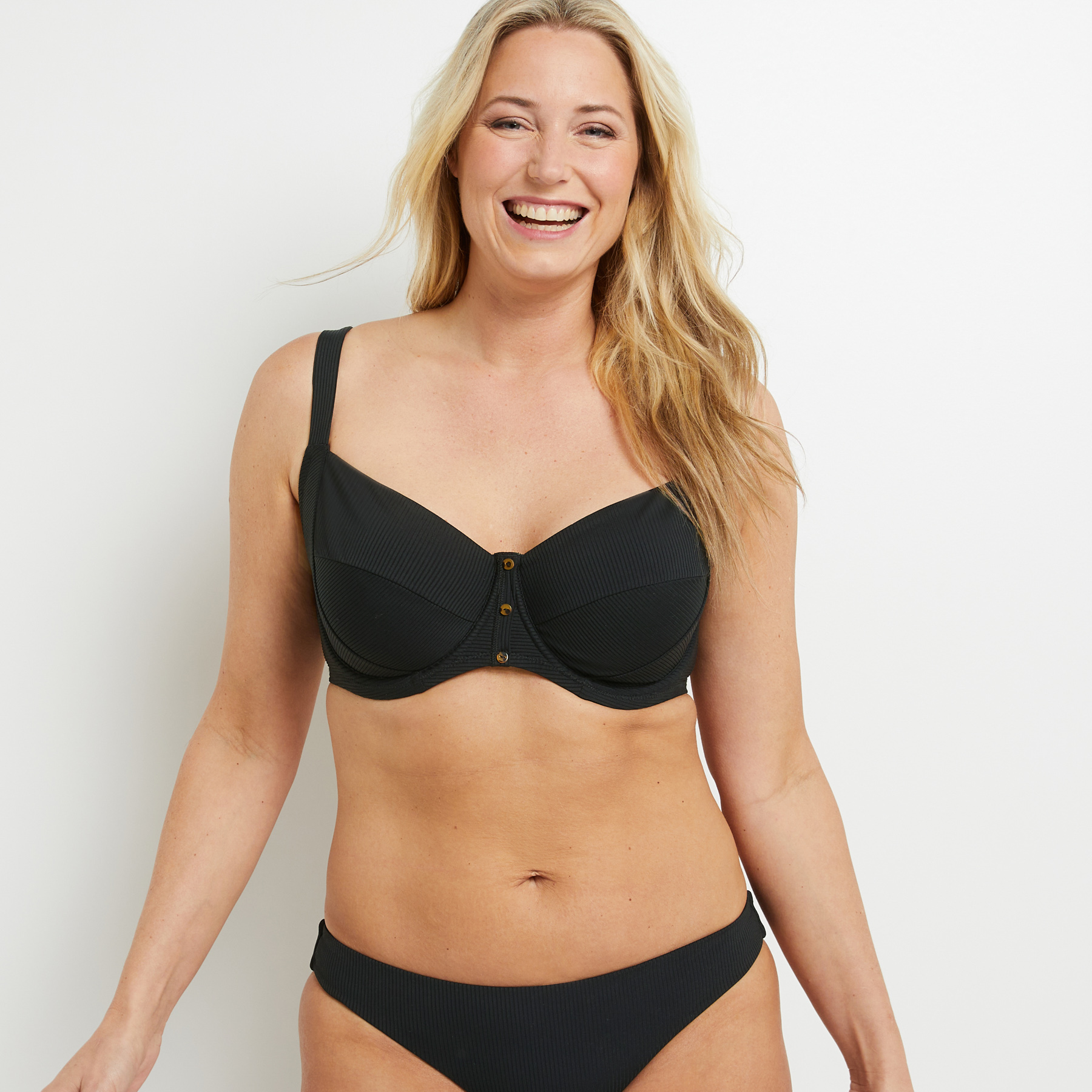 MAILLOT DE BAIN GRANDS BONNETS NOIR