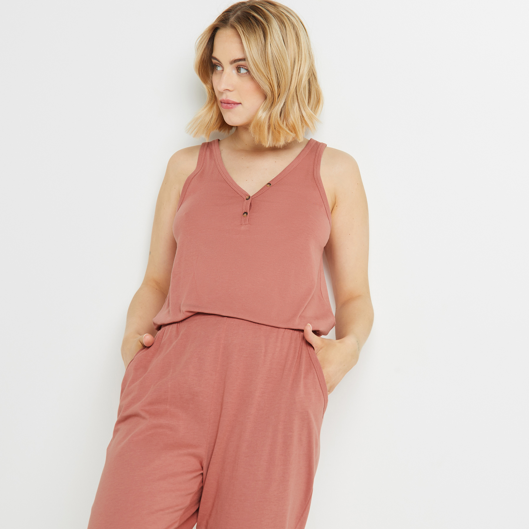 TOP COTON ROSE