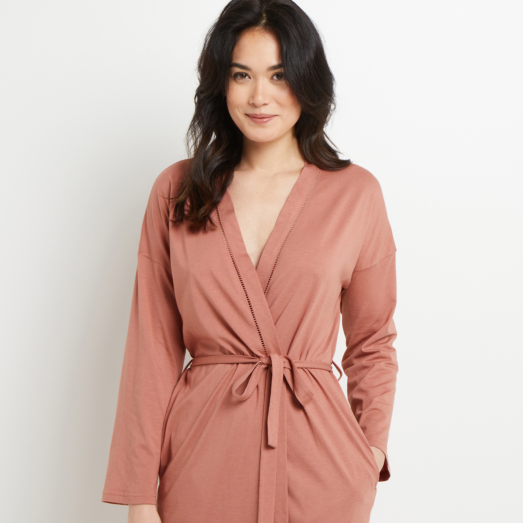 BAMBI DESHABILLE COTON ROSE