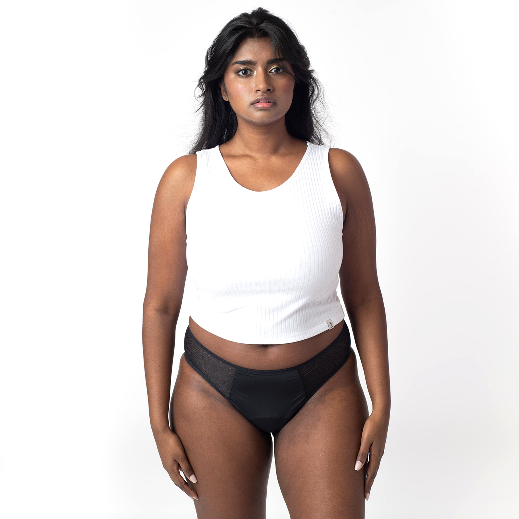 DOLENA Culotte menstruelle flux moyen  NOIR
