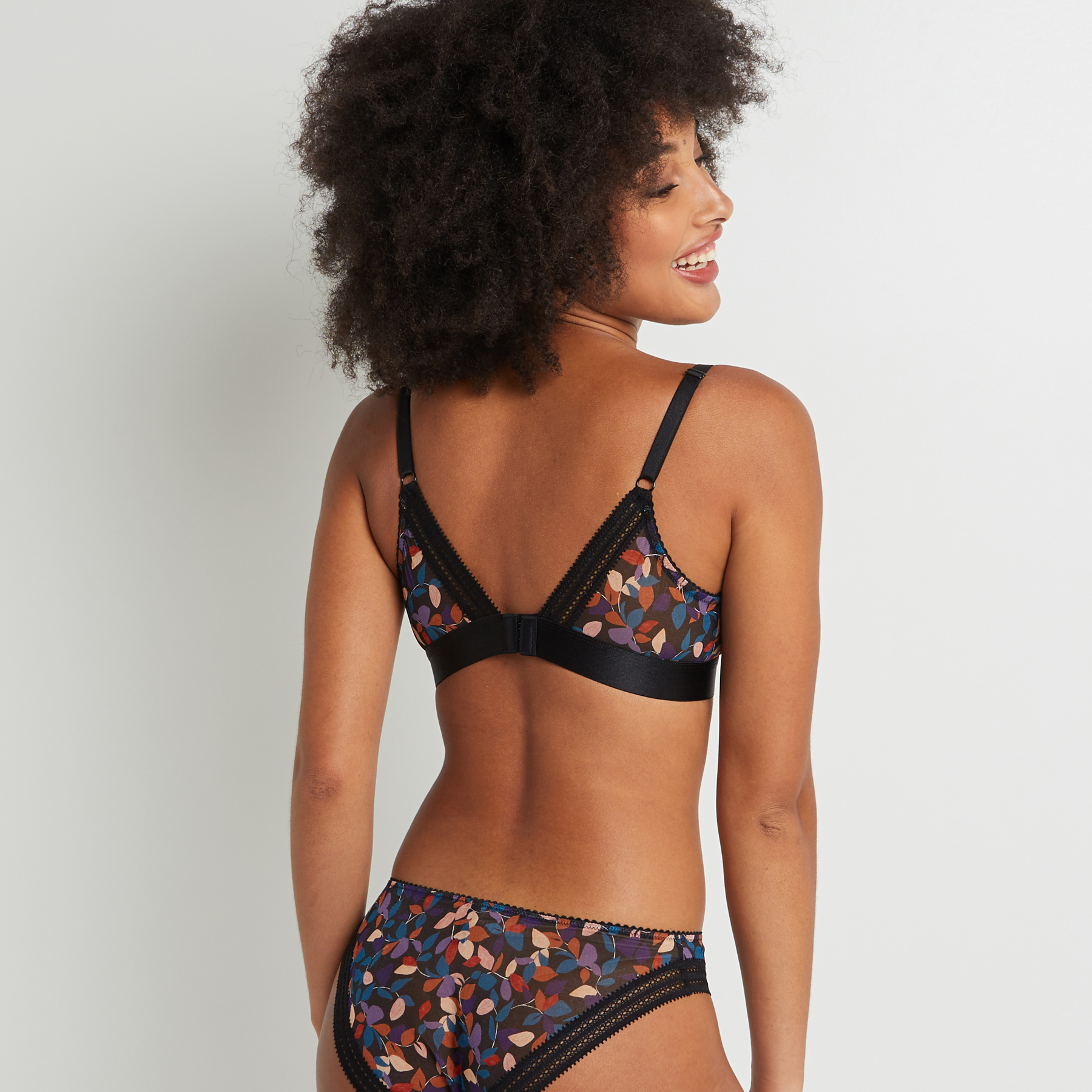 ANTONIA SOUTIEN-GORGE SANS ARMATURES NOIR/ROSE