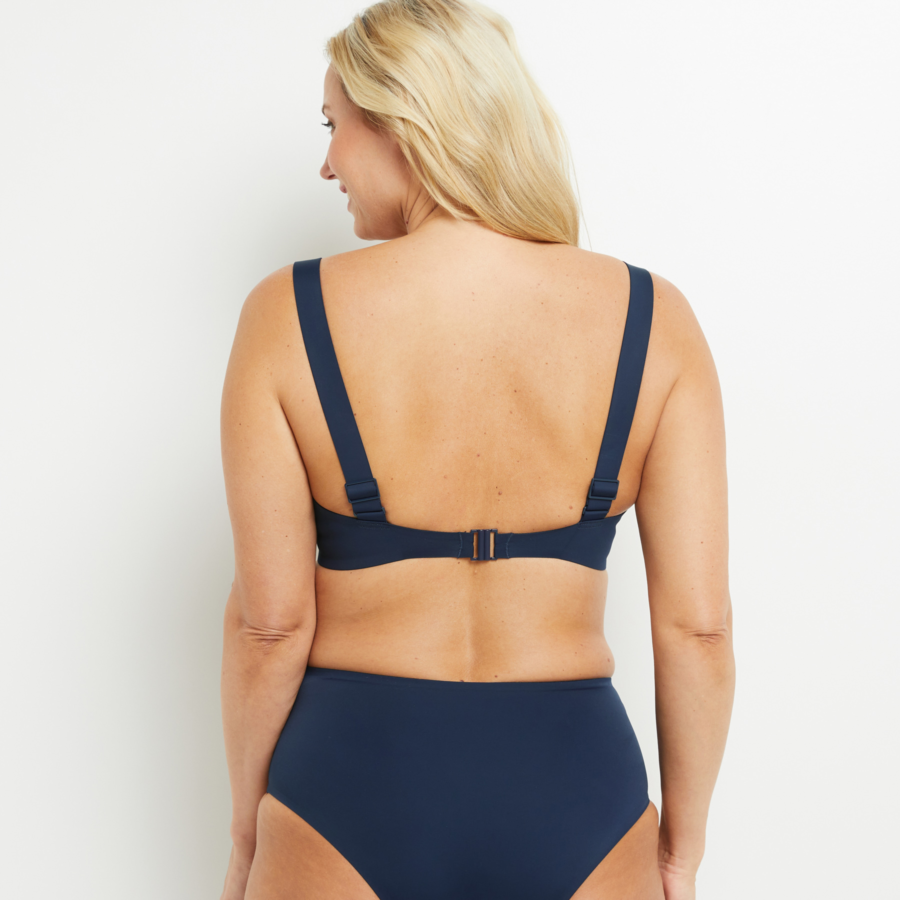 LOUISE MAILLOT DE BAIN AMPLIFORME COQUE MARINE