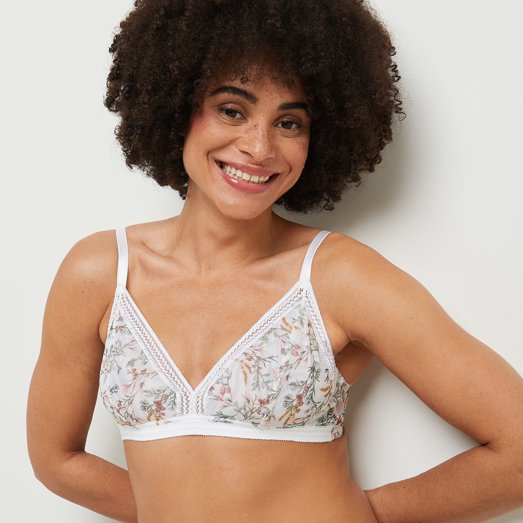 BEBEL SOUTIEN-GORGE SANS ARMATURES MULTICO BLANC