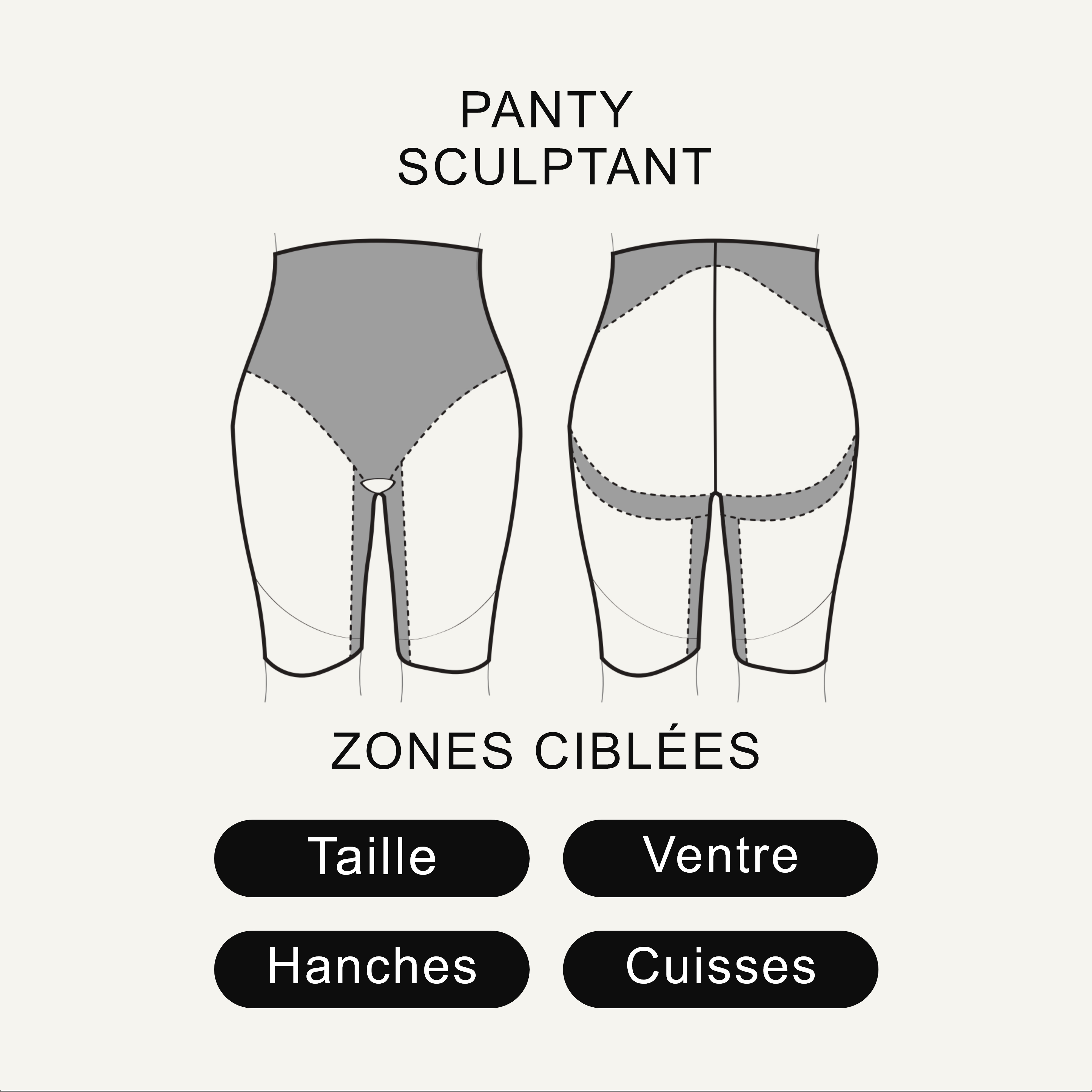 BELIEVE PANTY MICROFIBRE NOIR
