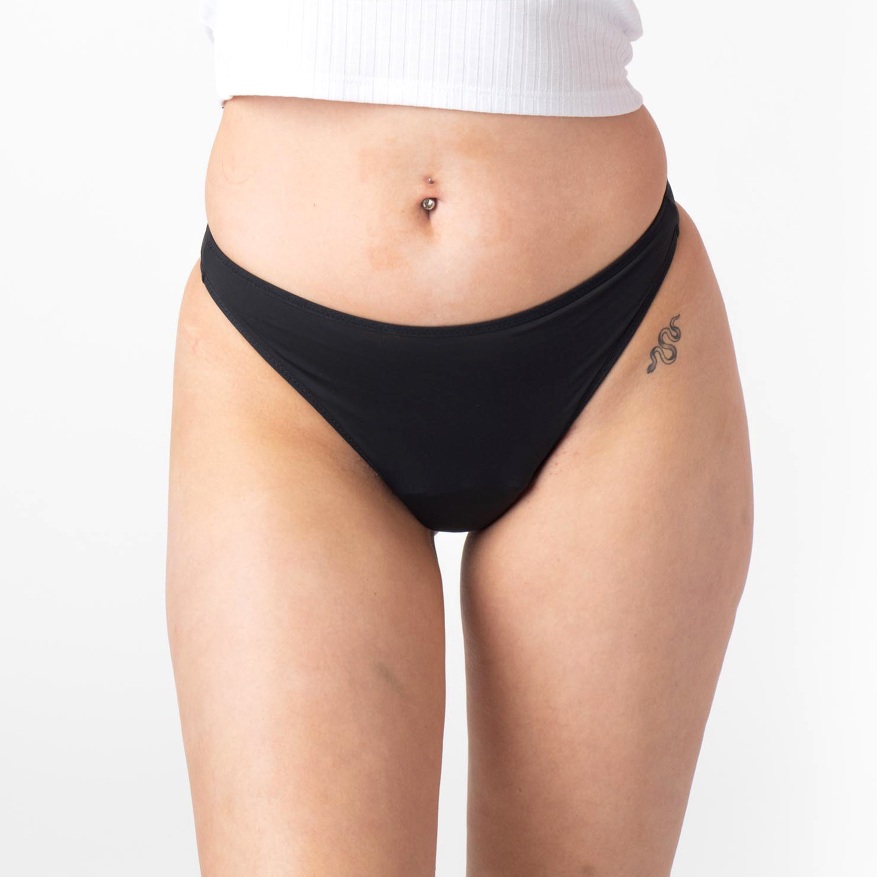 DOLIVIA Tanga menstruel flux léger  NOIR