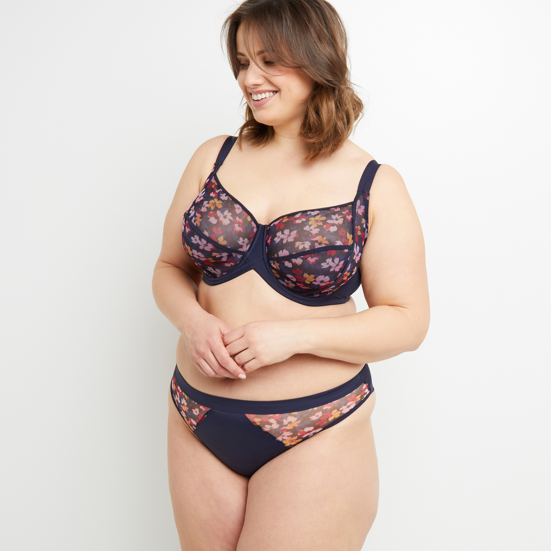 BLANCHE TANGA TULLE MULTICO BLEU