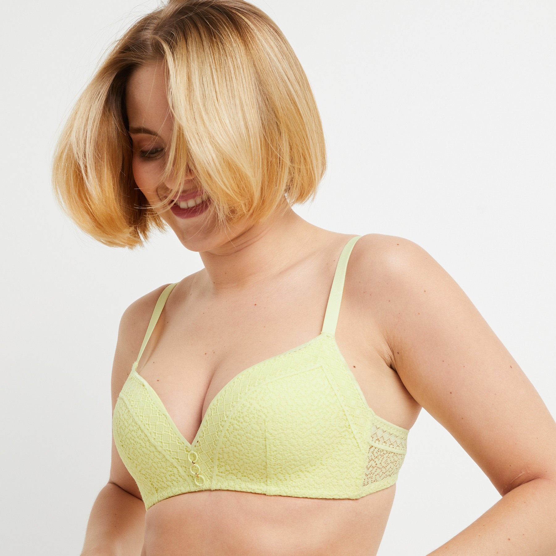BEBE SOUTIEN-GORGE AMPLI SANS ARMATURE  JAUNE