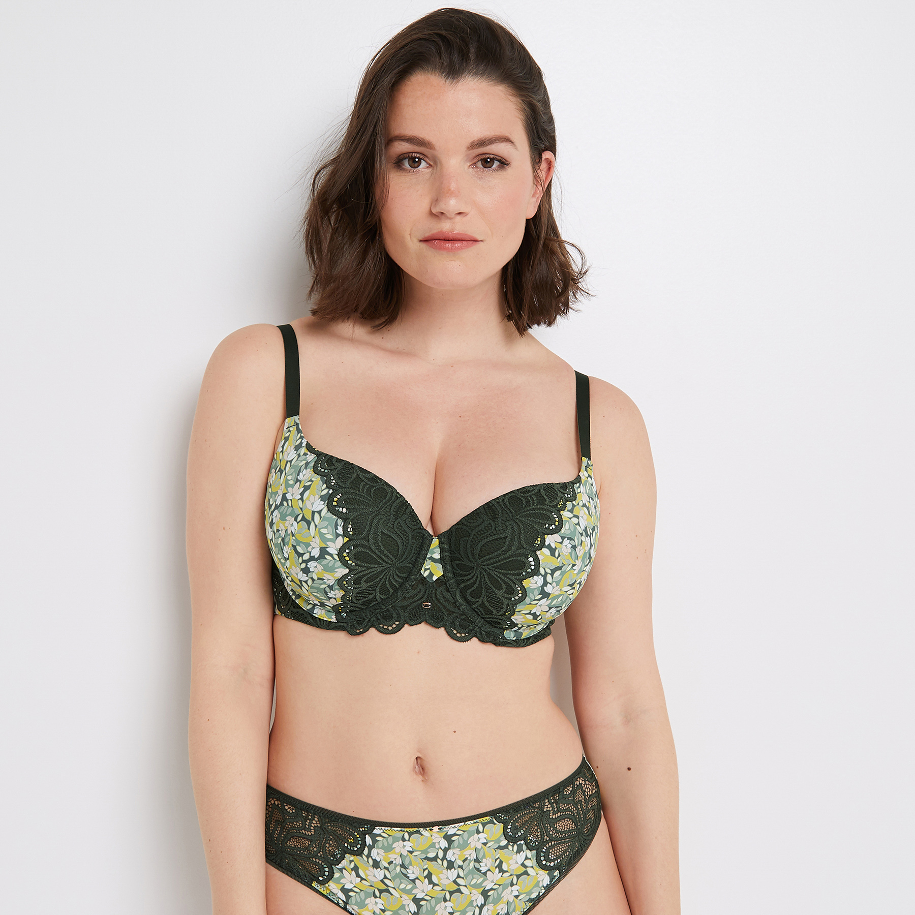 SYARA SOUTIEN-GORGE AMPLI EMBOITANT IVOIRE/KAKI