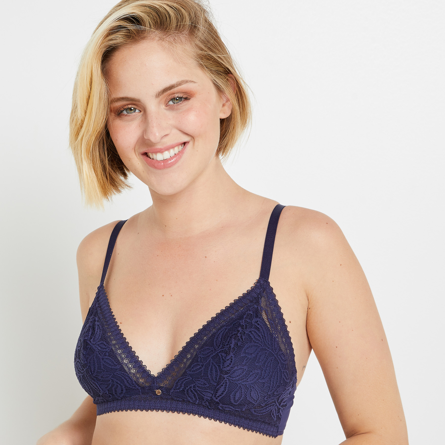 SOUTIEN-GORGE SANS ARMATURES MARINE