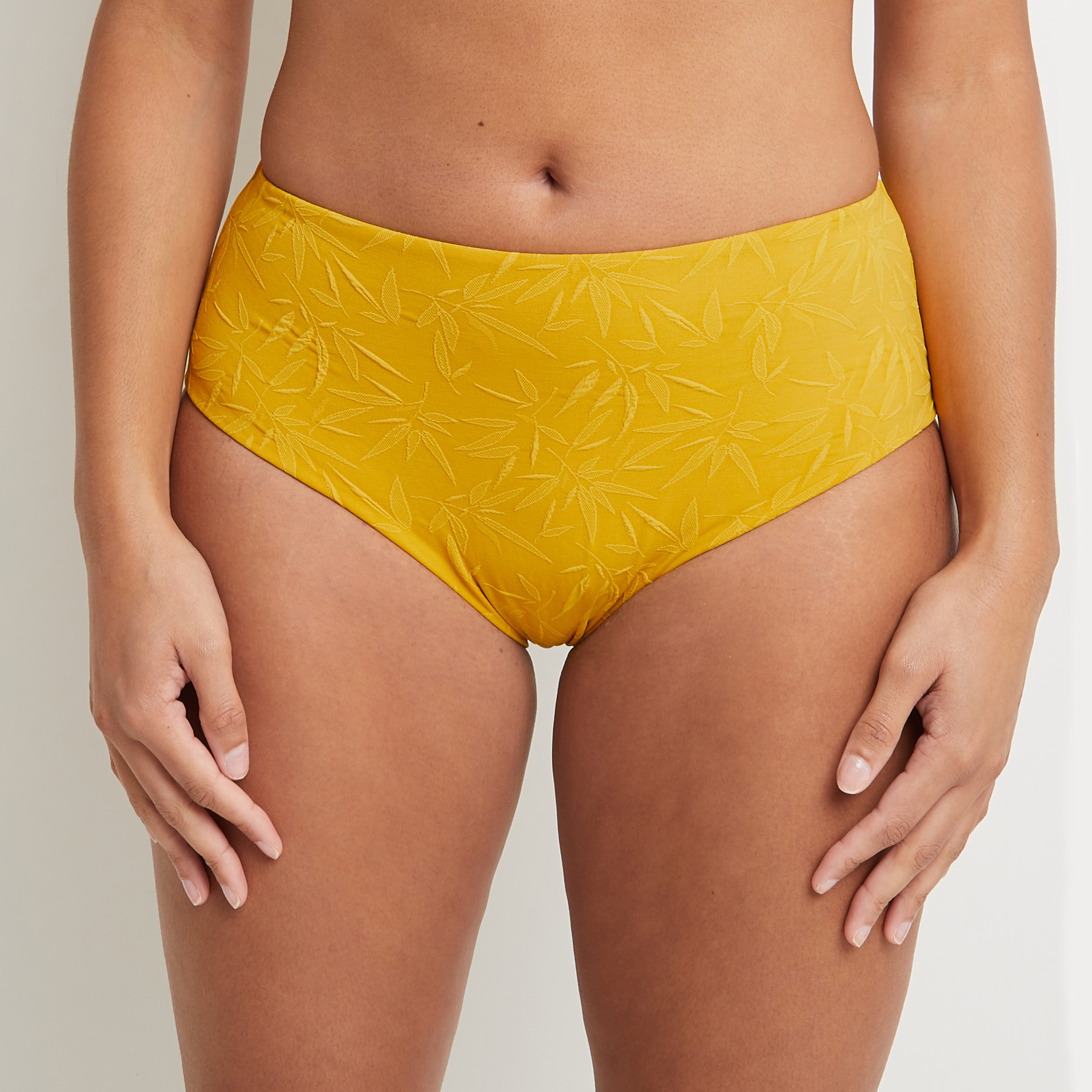 LEMON MAILLOT DE BAIN CULOTTE HAUTE JAUNE