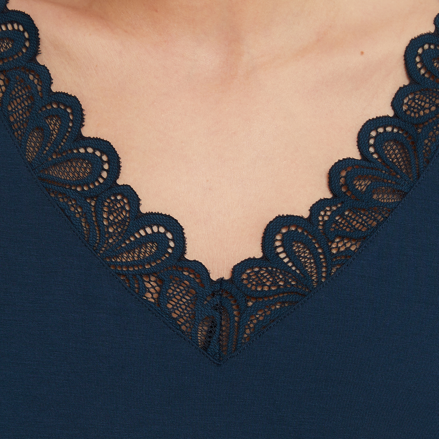 SYARA TEE SHIRT MANCHES COURTES MARINE