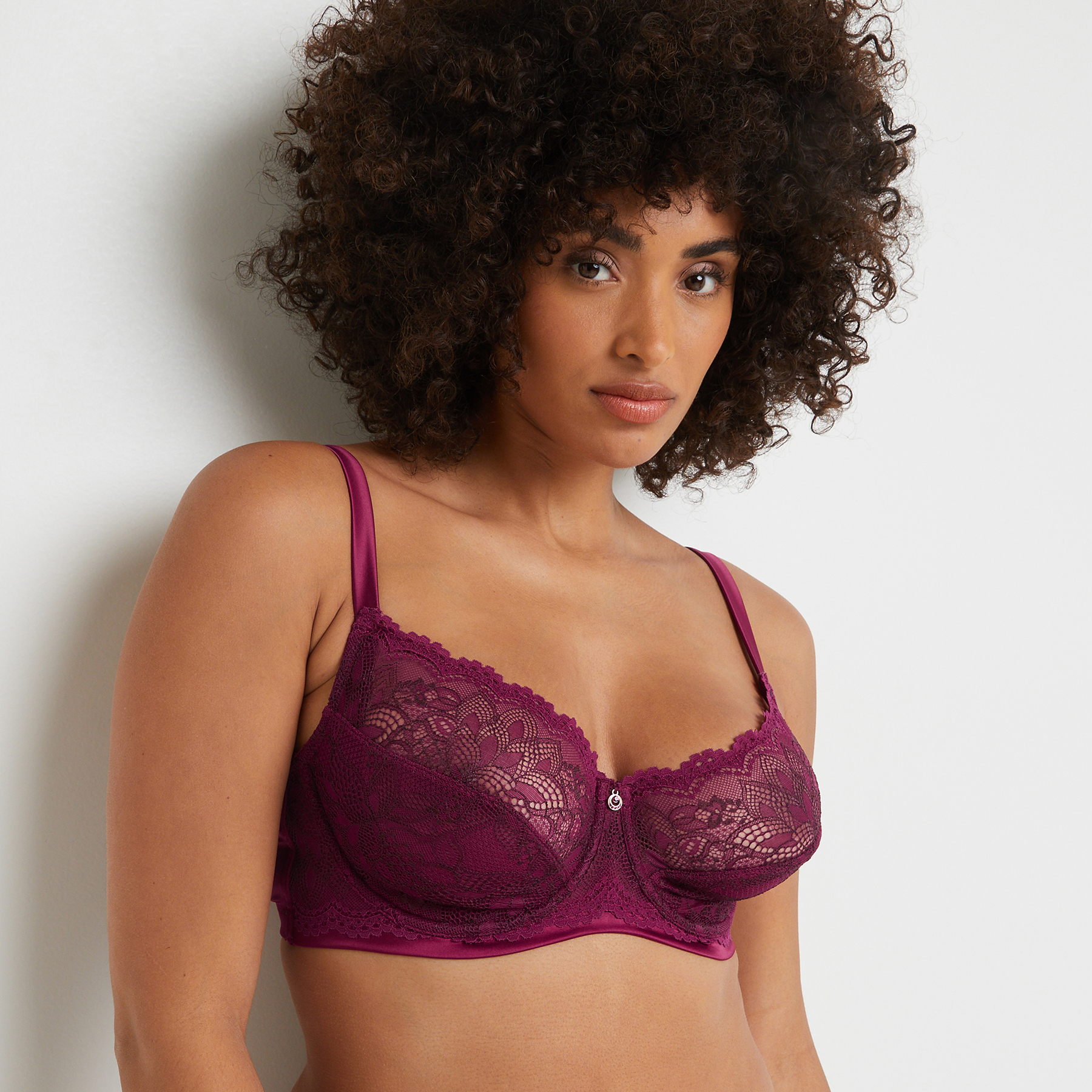 BALI SOUTIEN-GORGE EMBOITANT DENTELLE BORDEAUX