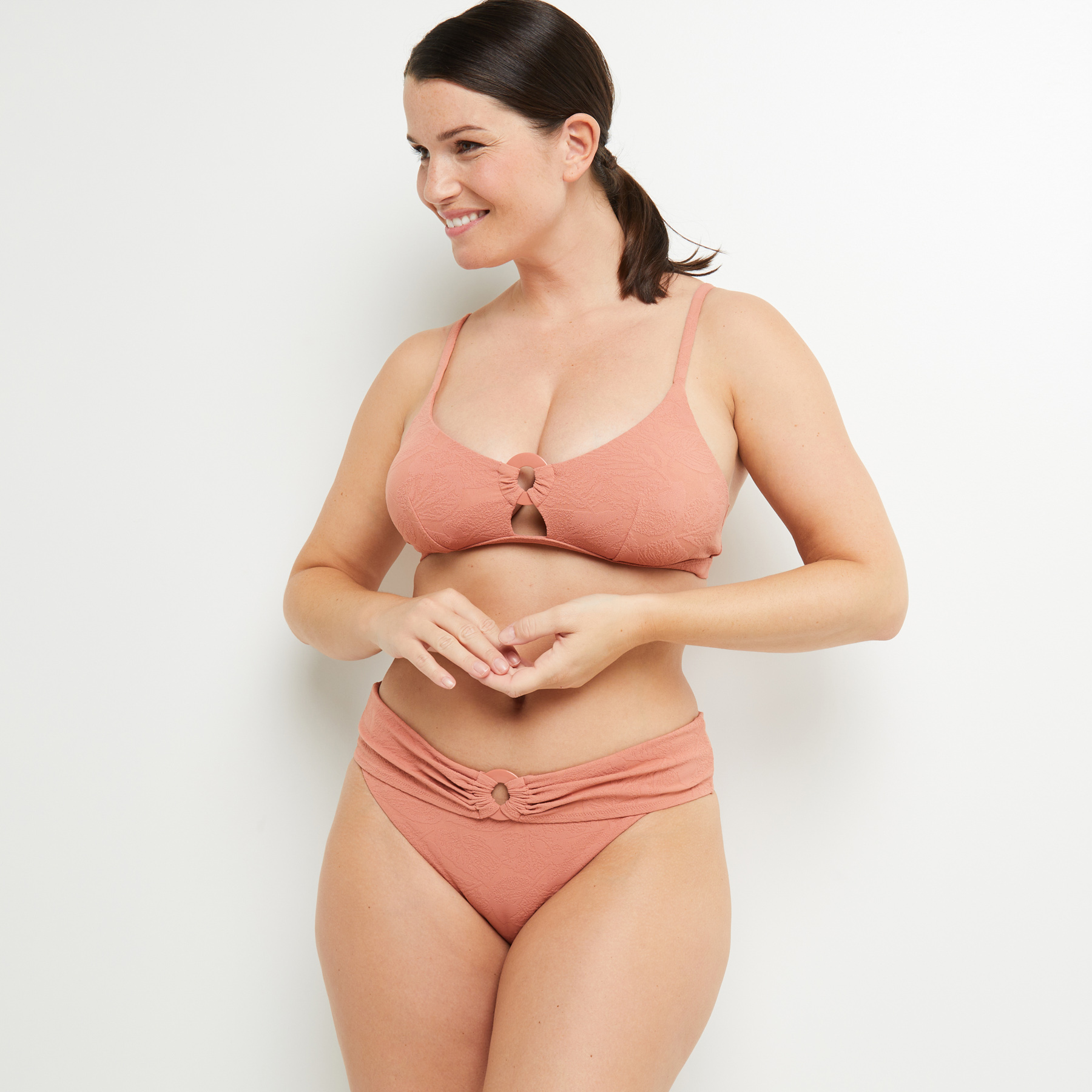 LADY MAILLOT DE BAIN SLIP MAXI  ROSE