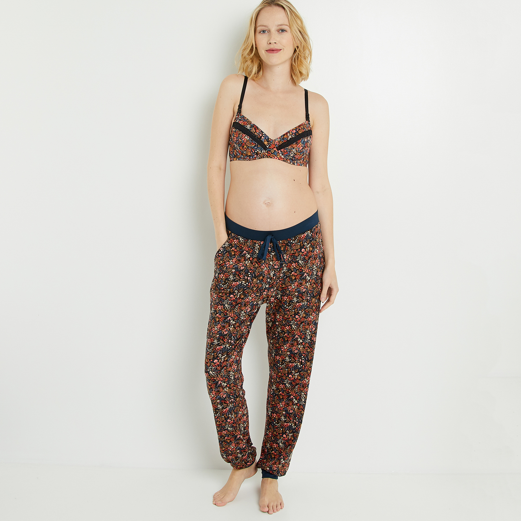 SALOME SOUTIEN-GORGE EMBOITANT GROSSESSE NOIR/BLEU