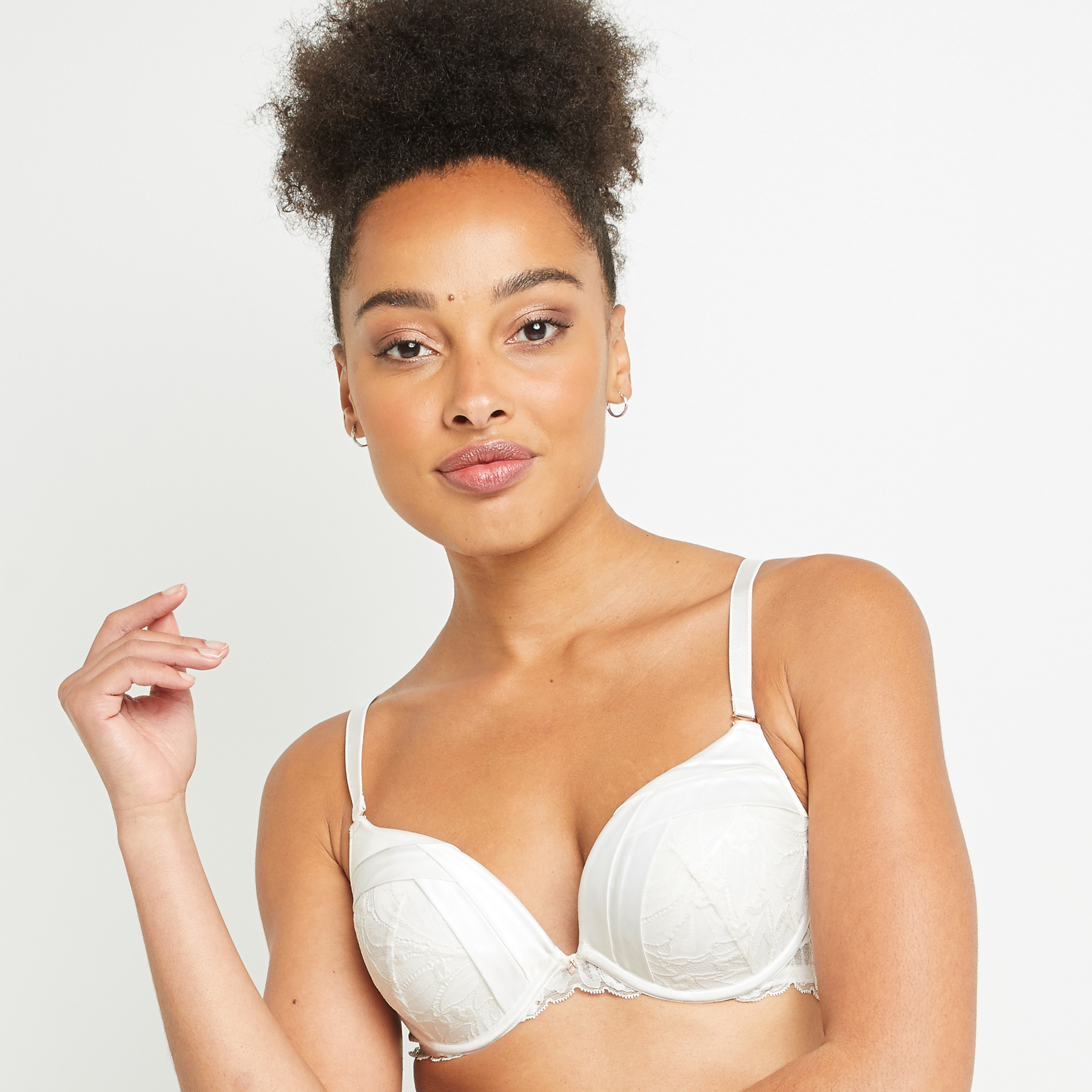 TINA SOUTIEN-GORGE PUSH UP DENTELLE BLANC