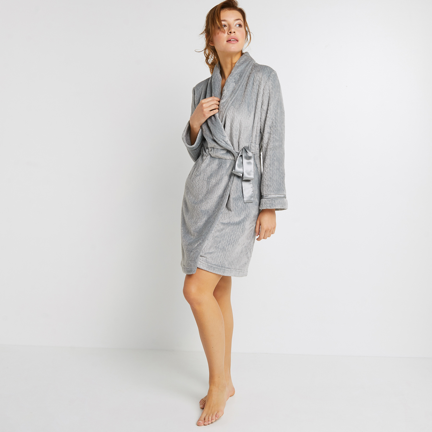 PEIGNOIR GRIS