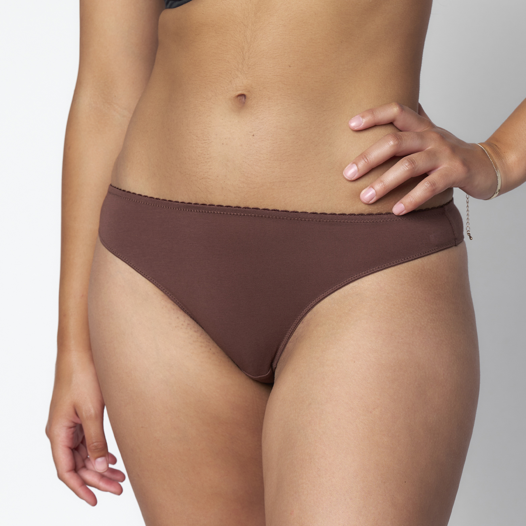 LOT DE 3 TANGAS COTON BIO MULTICOLORE