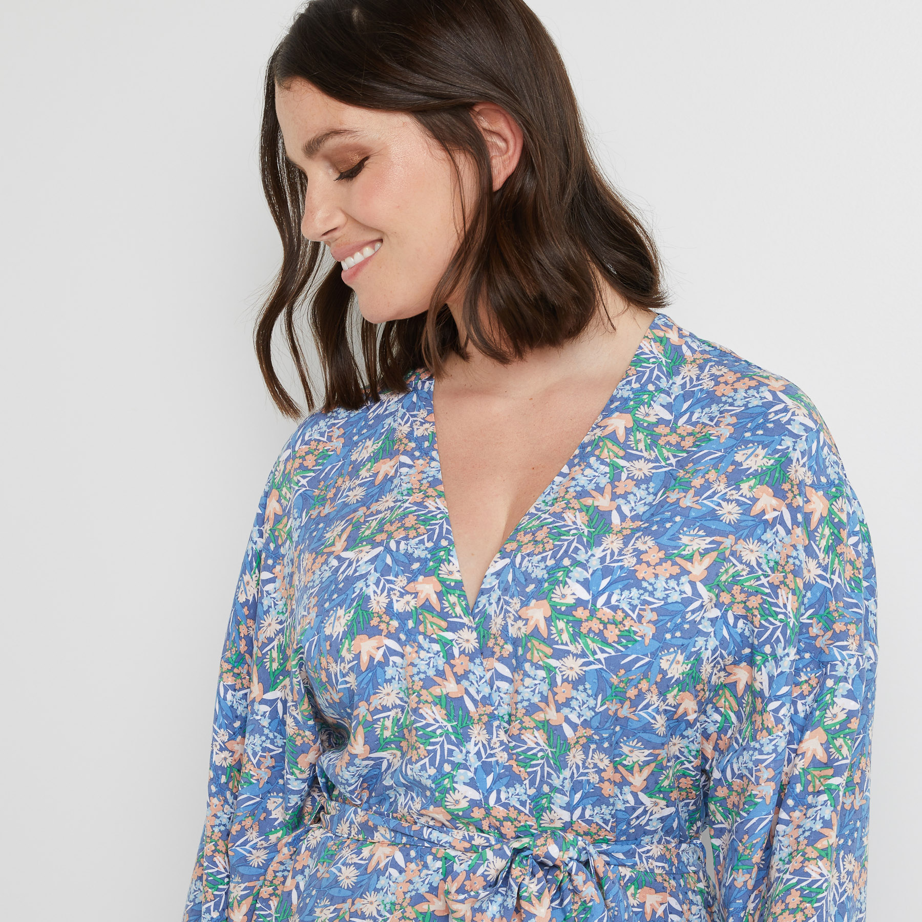 DESHABILLE BLEU/ROSE